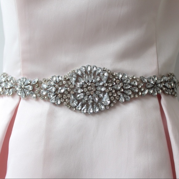 Envious Couture Strapless Pink Dress Beaded Pocket - Picture 4 of 8